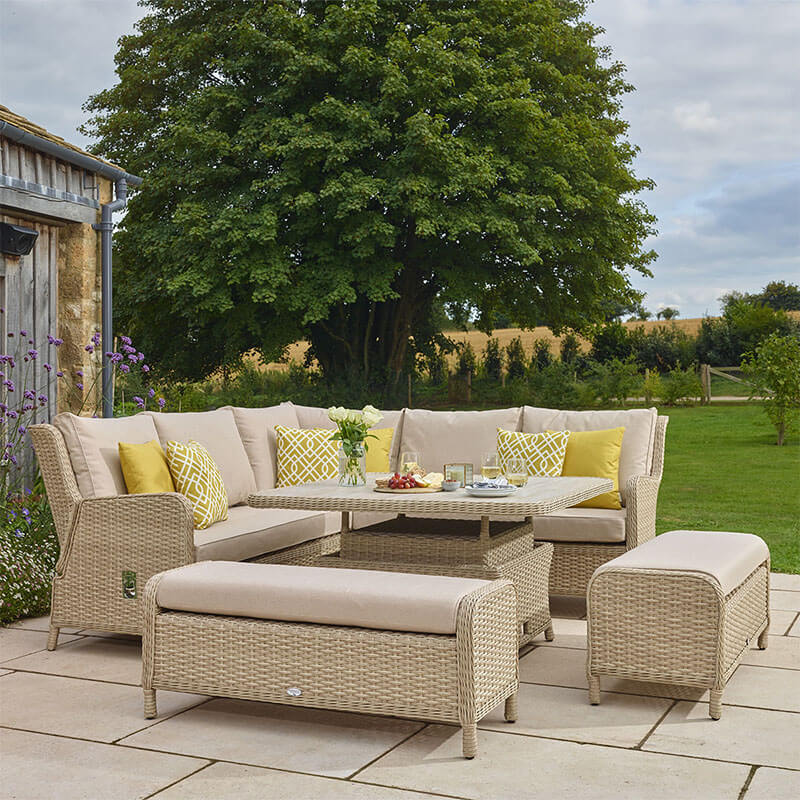 Bramblecrest Somerford - Reclining Corner Sofa Garden Furniture Set