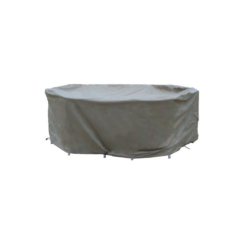 175 X 120cm Elliptical Table Set Cover - Khaki
