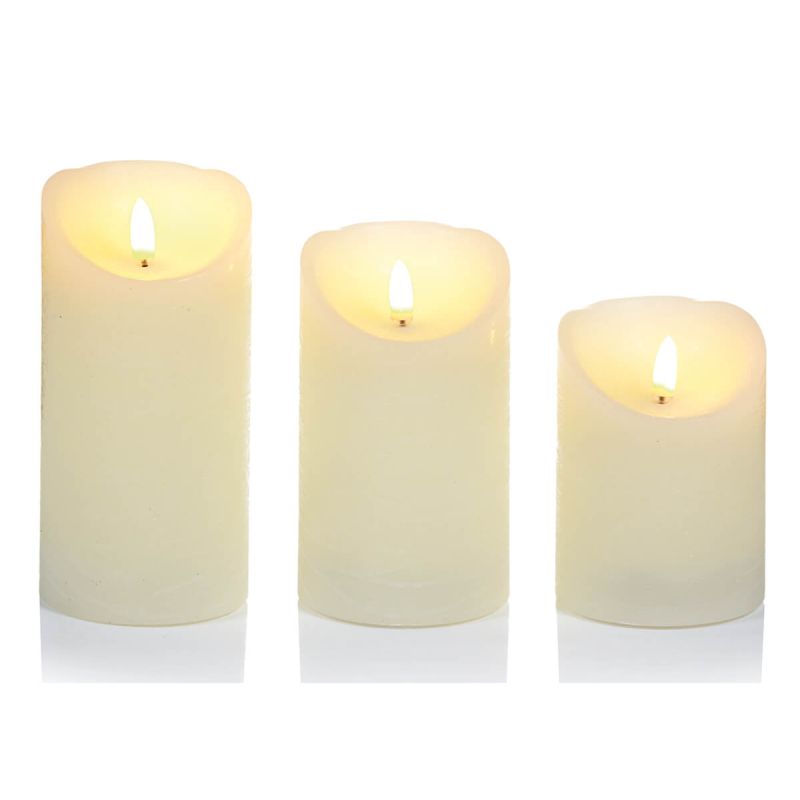 Set of 3 Flickabright Candles
