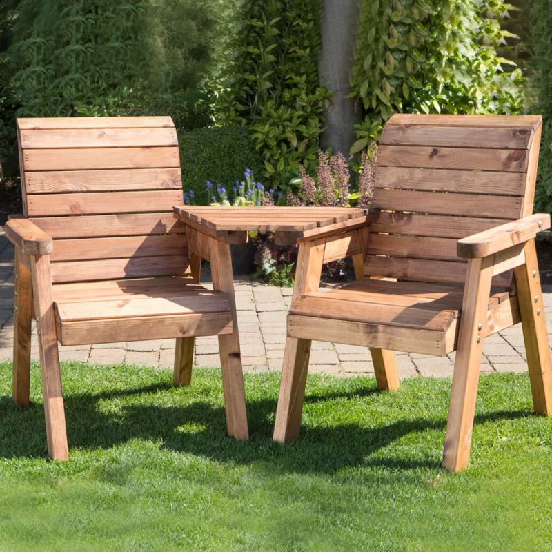 Charles Taylor 2 Seat Wooden Garden Furniture Set