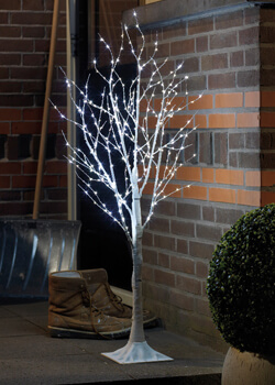 Illuminated Christmas Twig Trees