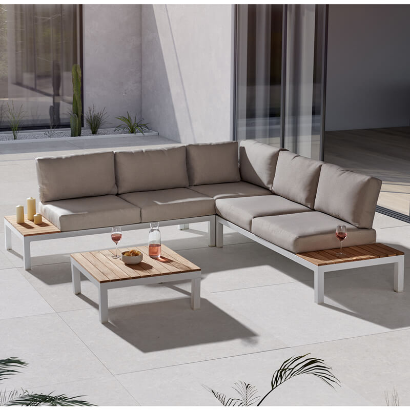 Kettler Elba Low Lounge Sofa Set - White