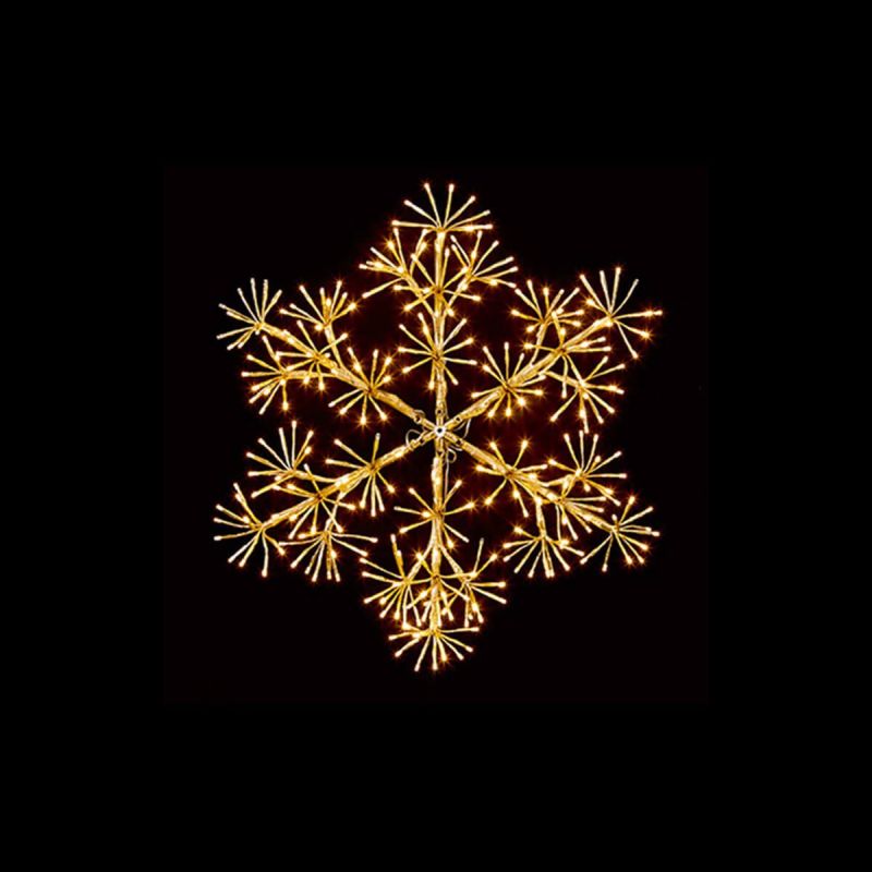 90cm Gold Starburst Snowflake