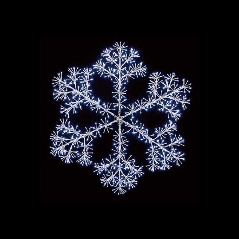 1.5m Silver Starburst Snowflake
