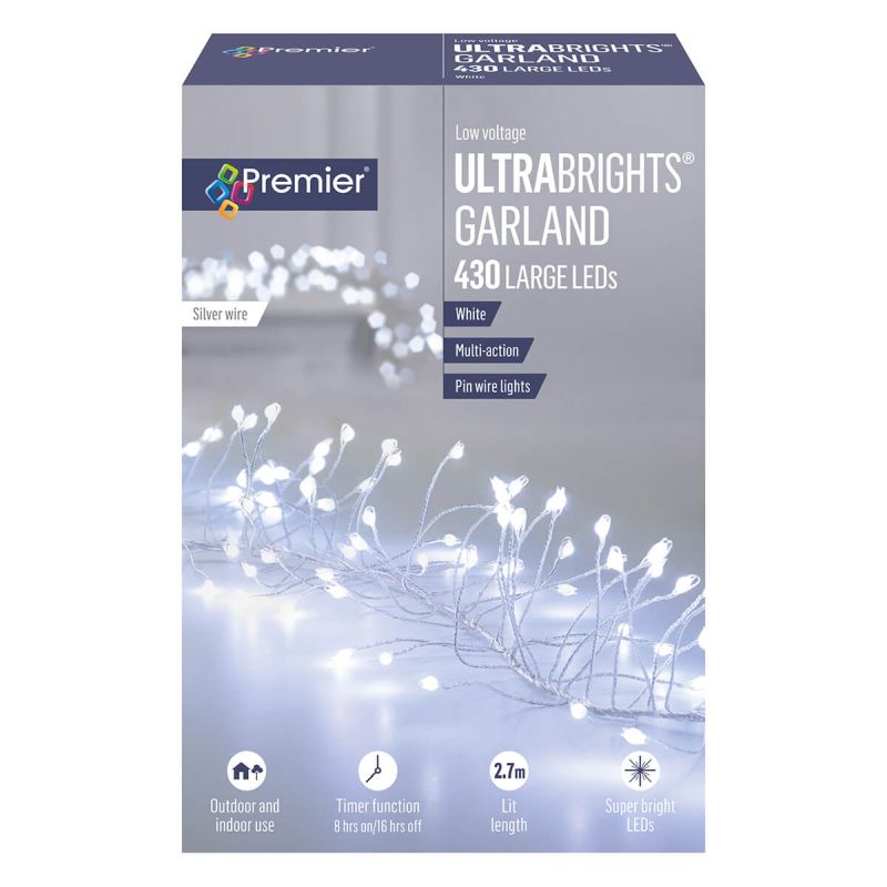 430 Ultrabright Cool White Garland Lights
