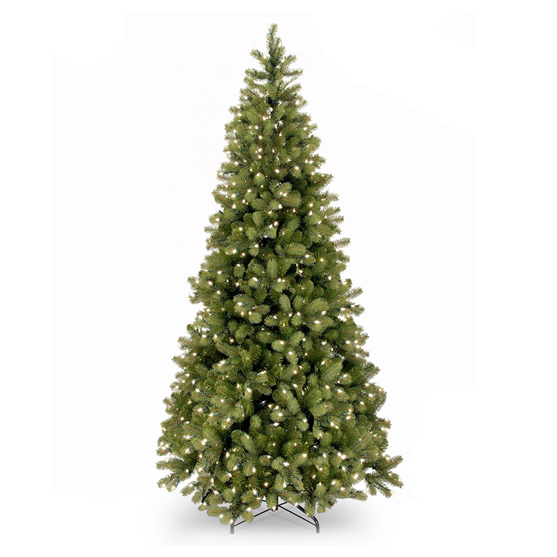 6.5FT Bayberry Spruce Slim Christmas Tree 400 Warm White LED Lights
