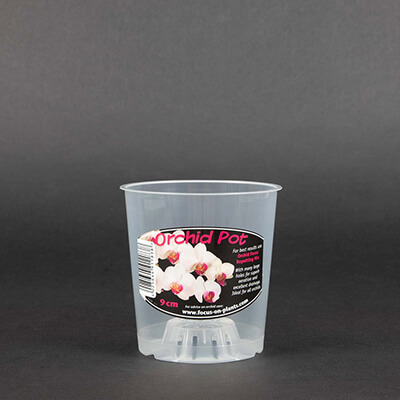 Clear Orchid Pot 9cm