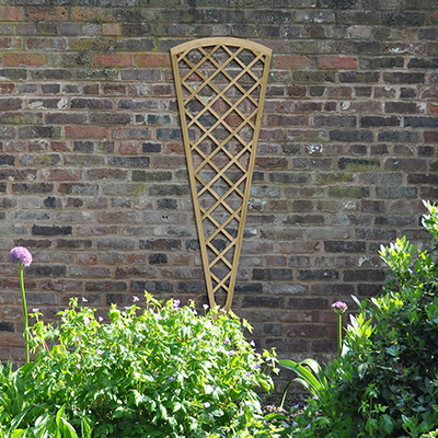 Hidcote Garden Fan Lattice Trellis- 180 x 61cm (Pressure Treated)