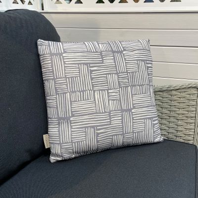 Bramblecrest Square Scatter Outdoor Cushion - Light Grey Wicker