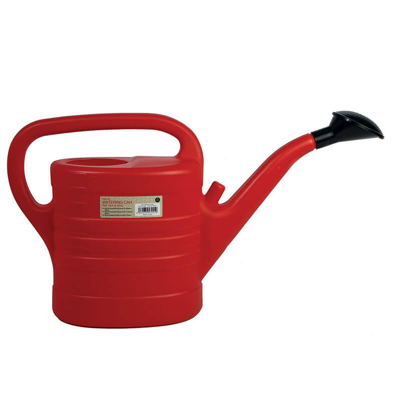 Value Watering Can 10ltr (2.2 Gallon) - Red