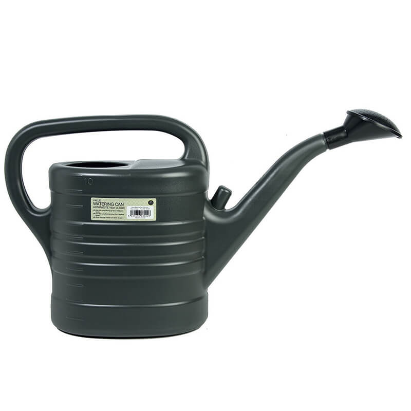 Value Watering Can 10ltr (2.2 Gallon) - Anthracite